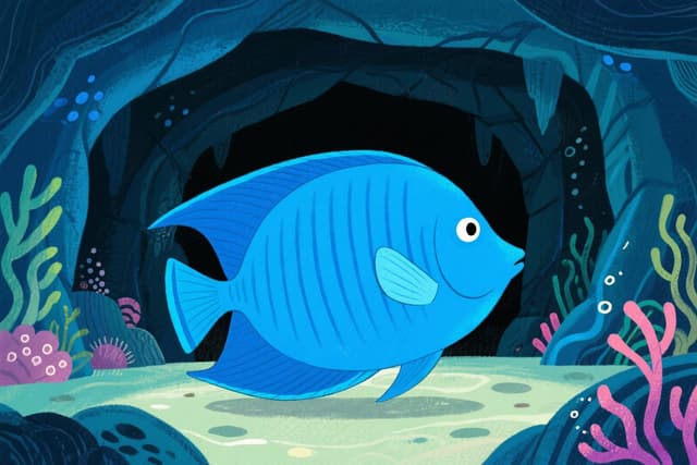 Blue Tang in Cave puzzle by Sophie