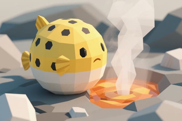 Low-Poly Fish with Fire puzzle by Alice