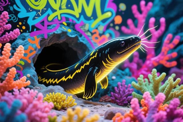 Electric Eel in Vibrant Coral Reef puzzle by Emma