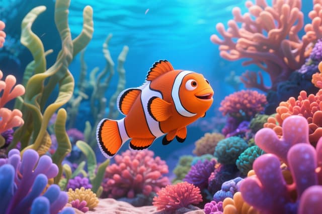 Clownfish in Vibrant Coral Reef puzzle by Olivia