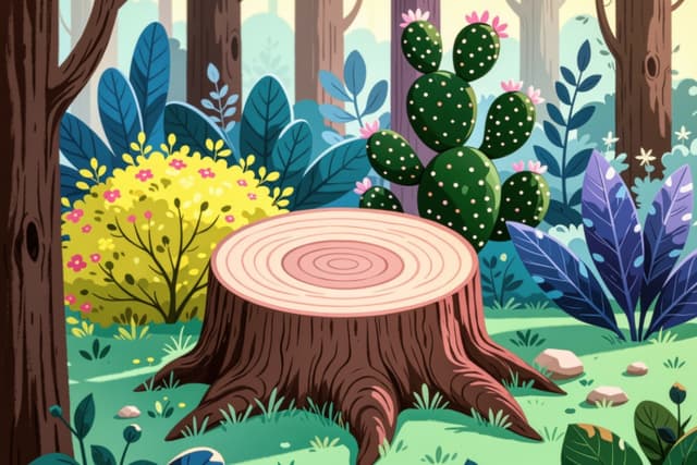 Forest Stump with Vibrant Surroundings puzzle by John