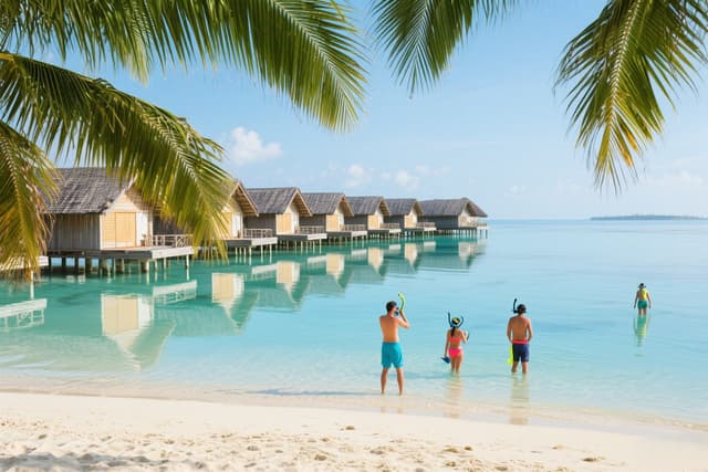 Tropical Water Villas and Snorkeling puzzle by John